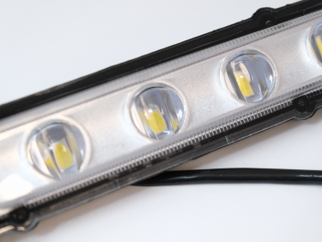 Headlights Covers with LED DRL Daytime Running Lights suitable for Mercedes G-Class W463 (1989-up) G65 Design Chrome