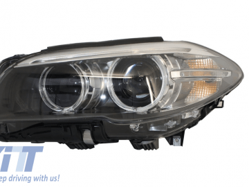 Headlights Full LED Bi-Xenon Angel Eyes suitable for BMW 5 Series F10/F11 (2011-2013) LCI Facelift Look