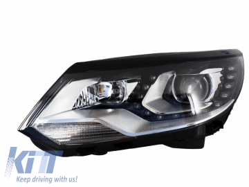 Headlights LED DRL suitable for VW Tiguan MK I Facelift (2012-2015) OEM Xenon Design