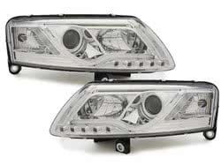 Headlights LED DRL suitable for AUDI A6 4F (2004-2007) Daytime Running Light Chrome