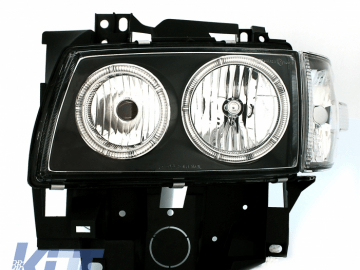 Headlights for VW GOLF T4 97-08.03 2 Halo Rims Black
