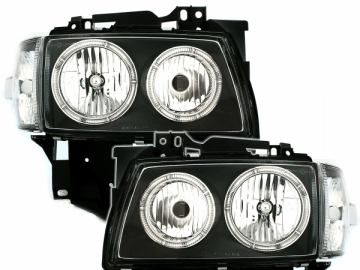 Headlights for VW GOLF T4 97-08.03 2 Halo Rims Black
