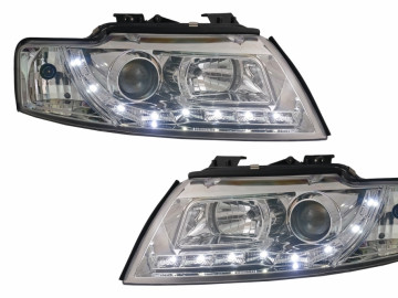 Headlights suitable for AUDI A4 B6 Cabrio (2000-2006) Chrome