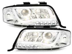 Headlights suitable for AUDI A6 4B Facelift 01-04 chrome