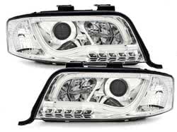 Headlights suitable for AUDI A6 4B Facelift 01-04 chrome