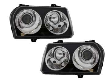 Headlights suitable for CHRYSLER 300 05-08 Black