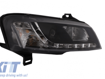 Headlights suitable for FIAT Stilo (2001-2008) Daytime Running Light Black