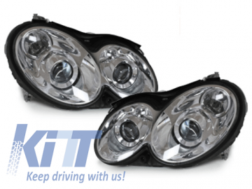 Headlights suitable for MERCEDES Benz CLK W209 (2003-2008) Chrome