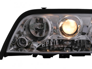 Headlights suitable for Mercedes C-Class Sedan W202 (06.1993-06.2000) Chrome