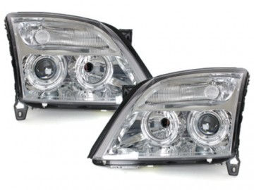 Headlights suitable for OPEL Vectra C (2002-08/2005) 2 Halo Rims Chrome