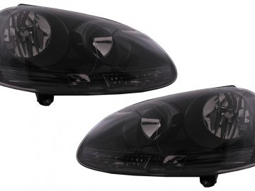 Headlights suitable for VW Golf 5 V (10.2003-2009) Jetta (2005-2010) All Black