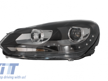Headlights suitable for VW Golf 6 VI (2008-2013) LED Daytime DRL GTI Look