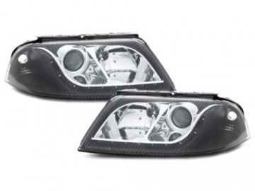 Headlights suitable for VW Passat 3BG (2000-2004) DRL Look Black
