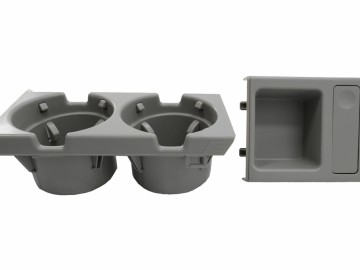 Holder Cup and Coin Box suitable for BMW 3 Series E46 (1998-2005) Grey