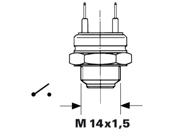 Interruptor térmico M14x1,5 - Ponto de Comutação 100º-95º 