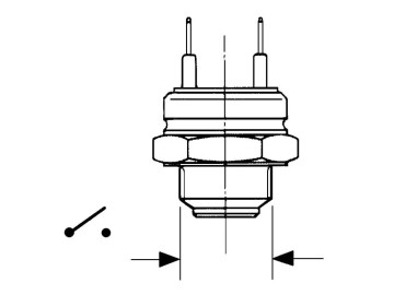 Interruptor térmico M22x1.5 - Ponto de Comutação 92º 87º