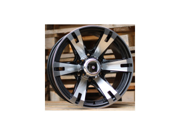 Jante 4x4 16x8 5X114.3 ET -10 83.1 (Preto Polido)