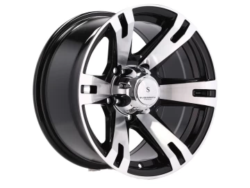 Jante 4x4 16x8 5X139.7 ET 0 110.5 (Preto Polido)