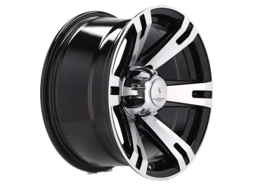 Jante 4x4 16x8 5X139.7 ET 0 110.5 (Preto Polido)