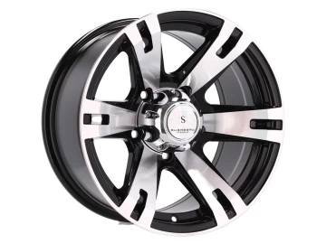 Jante 4x4 16x8 5X139.7 ET 0 110.5 (Preto Polido)