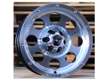 Jante 4x4 16x8 6X114.3 ET 0 66.1 (Preto Polido)
