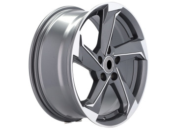 Jante Look Audi TT RS Twist 17x7.5 5X112 ET 40 66.5 (Cinza Polido)