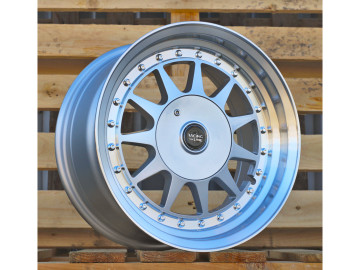 Jante Look HARTGE 15x7.5 4X100 ET 20 57.1 (Prata + Aba Polida)