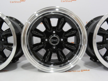Jante Mini Classic 13x6J - ET10 - 4x101.6 Preto Aba Polida