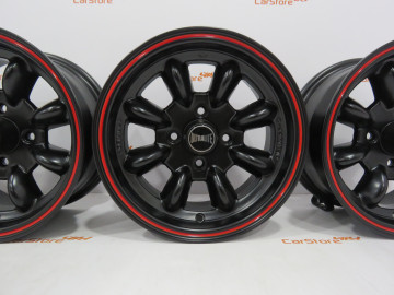 Jante Mini Classic 13x6J - ET10 - 4x101.6 Preto+ Vermelho 