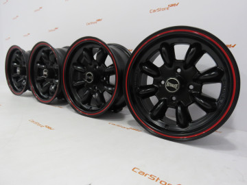 Jante Mini Classic 13x6J - ET10 - 4x101.6 Preto+ Vermelho 