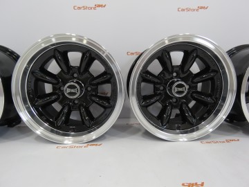 Jante Mini Classic 13x7J - ET10 - 4x101.6 Pretas C Aba Polida
