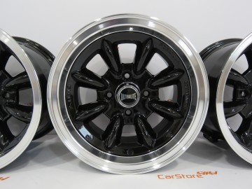Jante Mini Classic 13x7J - ET10 - 4x101.6 Pretas C Aba Polida