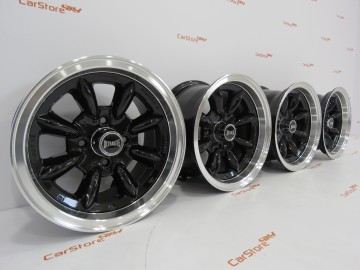 Jante Mini Classic 13x7J - ET10 - 4x101.6 Pretas C Aba Polida