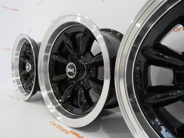 Jante Mini Classic 13x7J - ET10 - 4x101.6 Pretas C Aba Polida