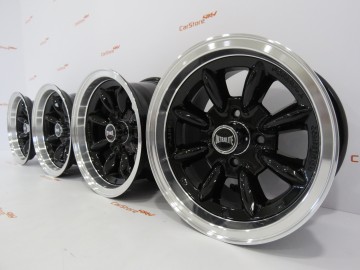 Jante Mini Classic 13x7J - ET10 - 4x101.6 Pretas C Aba Polida