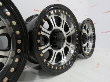 Jante em alumínio com Beadlock Monstter Racing 16x8 ET-25 6x139.7