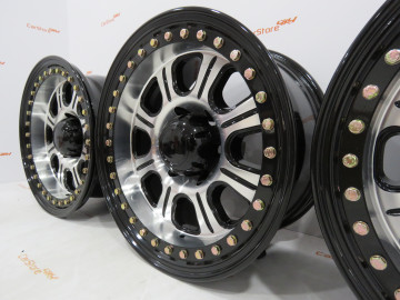Jante em alumínio com Beadlock Monstter Racing 17 x 9 ET-30 6x139.7