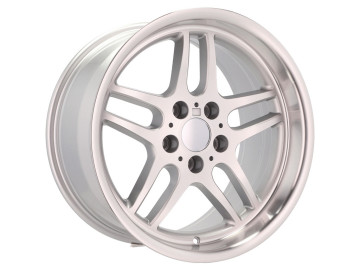 Jante look BMW Style 37 17x8 5X120 ET 20 74.1 (Prata + Aba Polida)