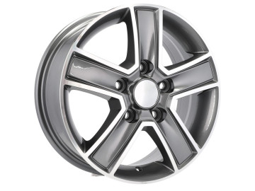 Jantes 4X4 R15x6.5 5X118 ET 45 71.1 (Cinza Polido) 