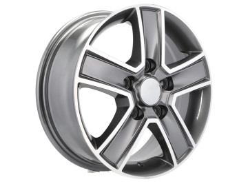 Jantes 4X4 R15x6.5 5X118 ET 45 71.1 (Cinza Polido) 