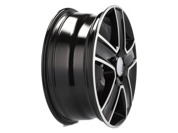 Jantes 4X4 R15x6.5 5X118 ET 45 71.1 (Preto Polido) 