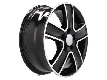 Jantes 4X4 R15x6.5 5X118 ET 45 71.1 (Preto Polido) 