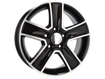 Jantes 4X4 R15x6.5 5X118 ET 45 71.1 (Preto Polido) 