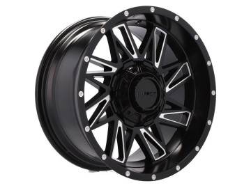 Jantes 4X4 R18x9 10X127/130 ET -12 84.1 (Preto Matte +Aba Polida)