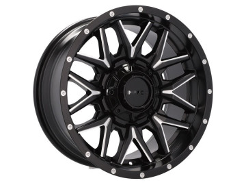 Jantes 4X4 R18x9 10X139/150 ET -12 110.1 (Preto Matte + Aba Polida) 