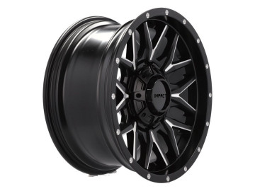 Jantes 4X4 R18x9 10X139/150 ET -12 110.1 (Preto Matte + Aba Polida) 