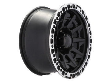 Jantes 4X4 R18x9 5X139.7 ET -12 110.1 (Preto Metade Matte + Aba Polida) 