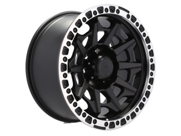 Jantes 4X4 R18x9 5X139.7 ET -12 110.1 (Preto Metade Matte + Aba Polida) 