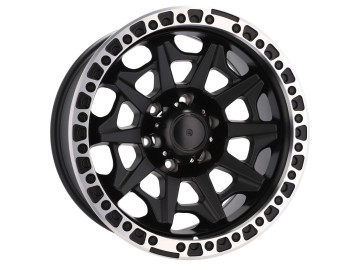 Jantes 4X4 R18x9 5X139.7 ET -12 110.1 (Preto Metade Matte + Aba Polida) 