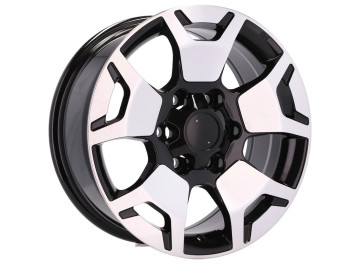 Jantes 4X4 TOYOTA R18x7.5 6X139.7 ET 25 106 (Preto Polido) 